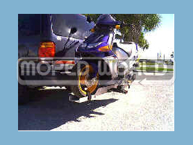 [Item# 013-70-1002 Tilt-n-Load™ Moped/Scooter Carrier Custom Built for the Derbi Predator LC (Highest Quality - Made in USA)]